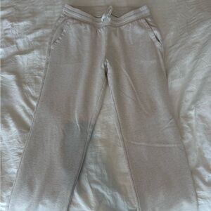 Low Waisted Y2K Cream Sweats